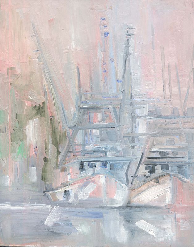 "Blush Boats-1" by Danielle Cather-Cohen