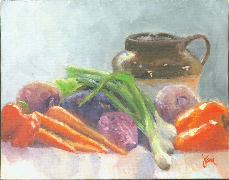 "Veggies and Jar" by Amelia Rose Smith