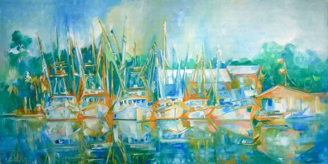 "Shrimpboat Gang II" by Danielle Cather-Cohen