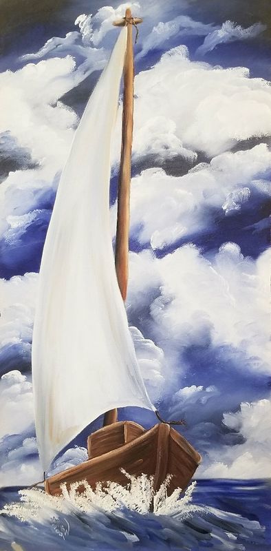 "Sailboat" by Monica Wells