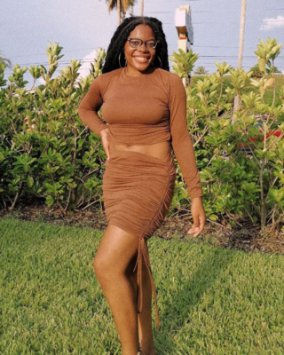&quot;Sienna&quot; ruched top &amp; drawstring two-piece skirt set [3 colors]