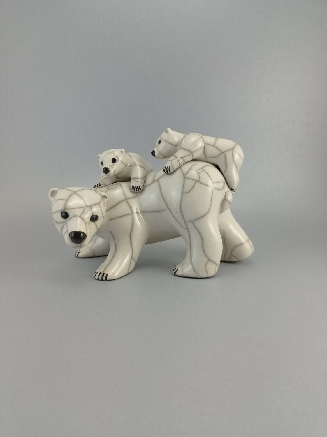 Polar Bear with two cubs