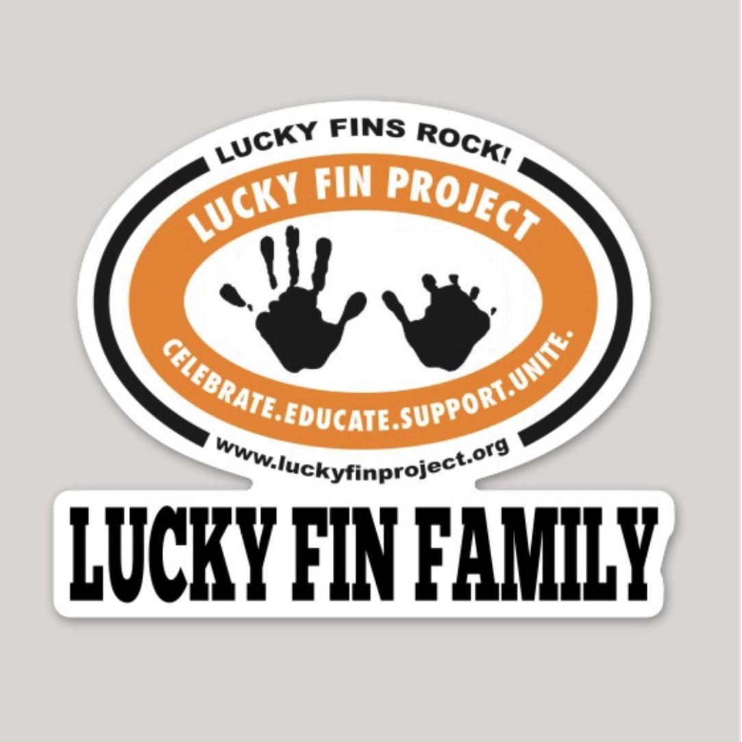 Lucky Fin Family Logo 7.78 x 4 BumperSticker | Accessories, Drinkware, and  Stickers – Market – Lucky Fin Project