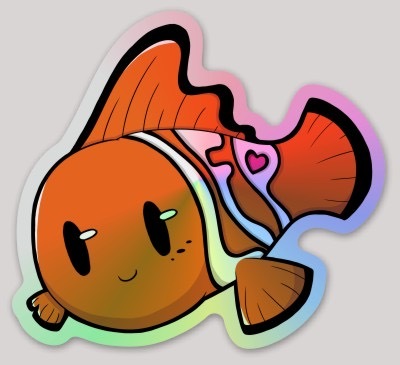 Holographic LFP FISH Sticker HLO-FSH