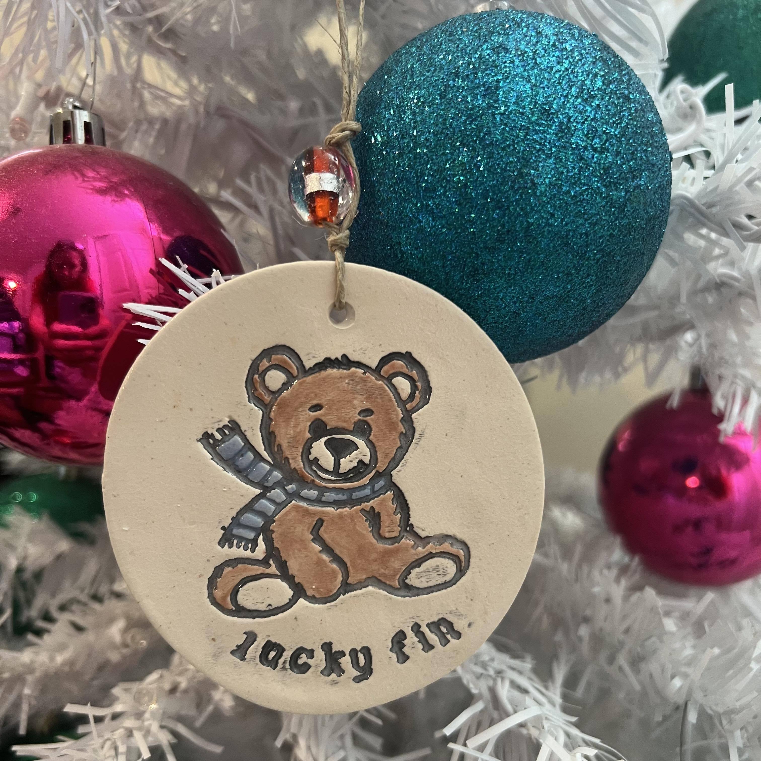 *LIMITED EDITION*  2023 Lucky Fin Teddy Bear Ornament 🐻 LFO23