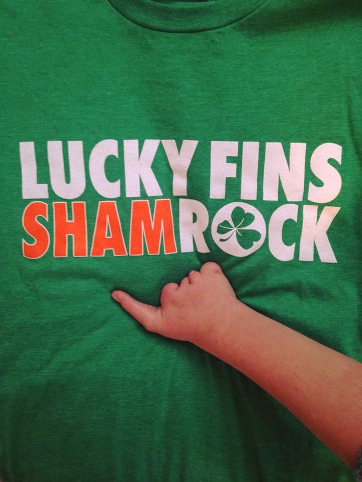 LIMITED EDITION Unisex Lucky Fins ShamRock" T-Shirt