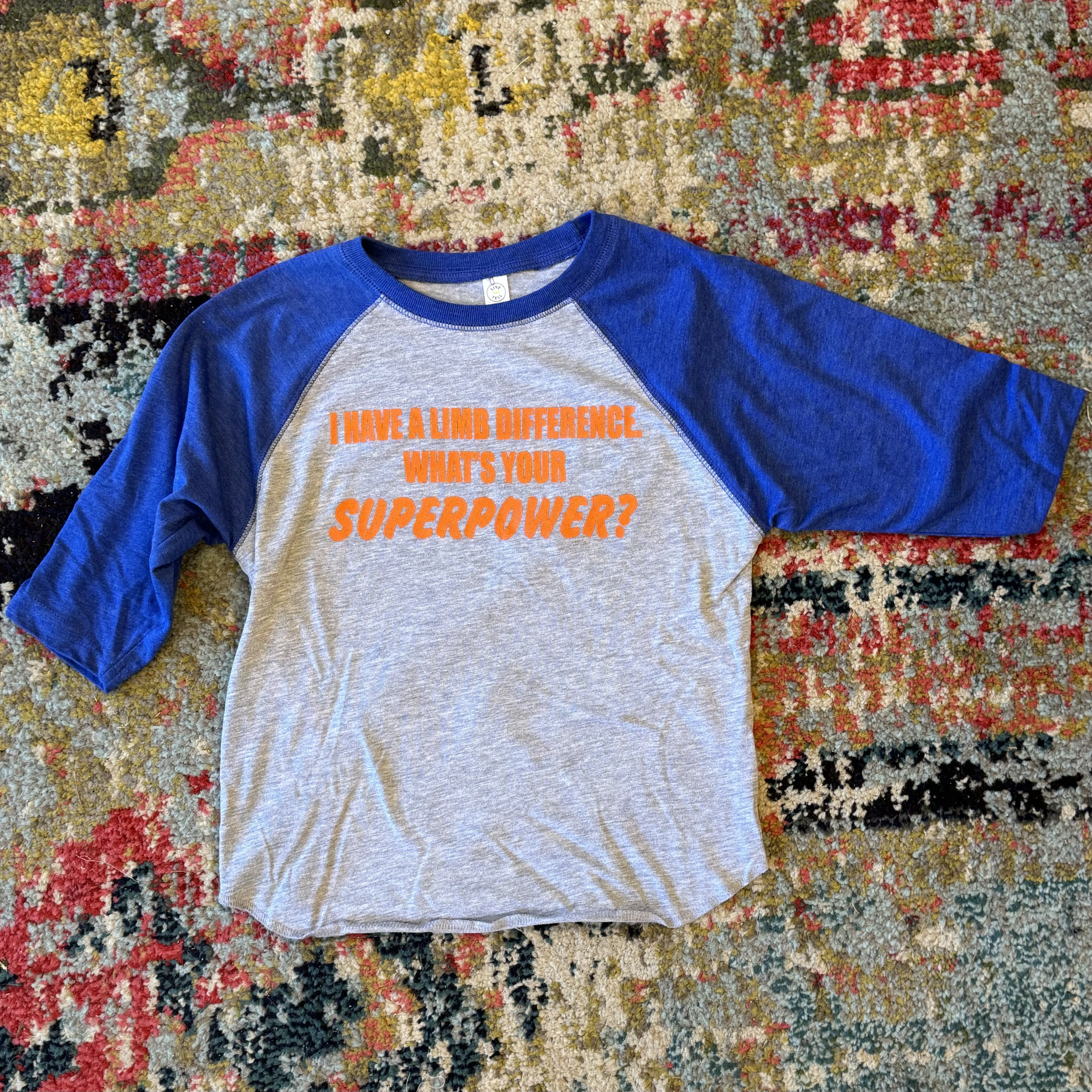 *NEW*Youth "What's Your Superpower?"  3/4 Sleeve