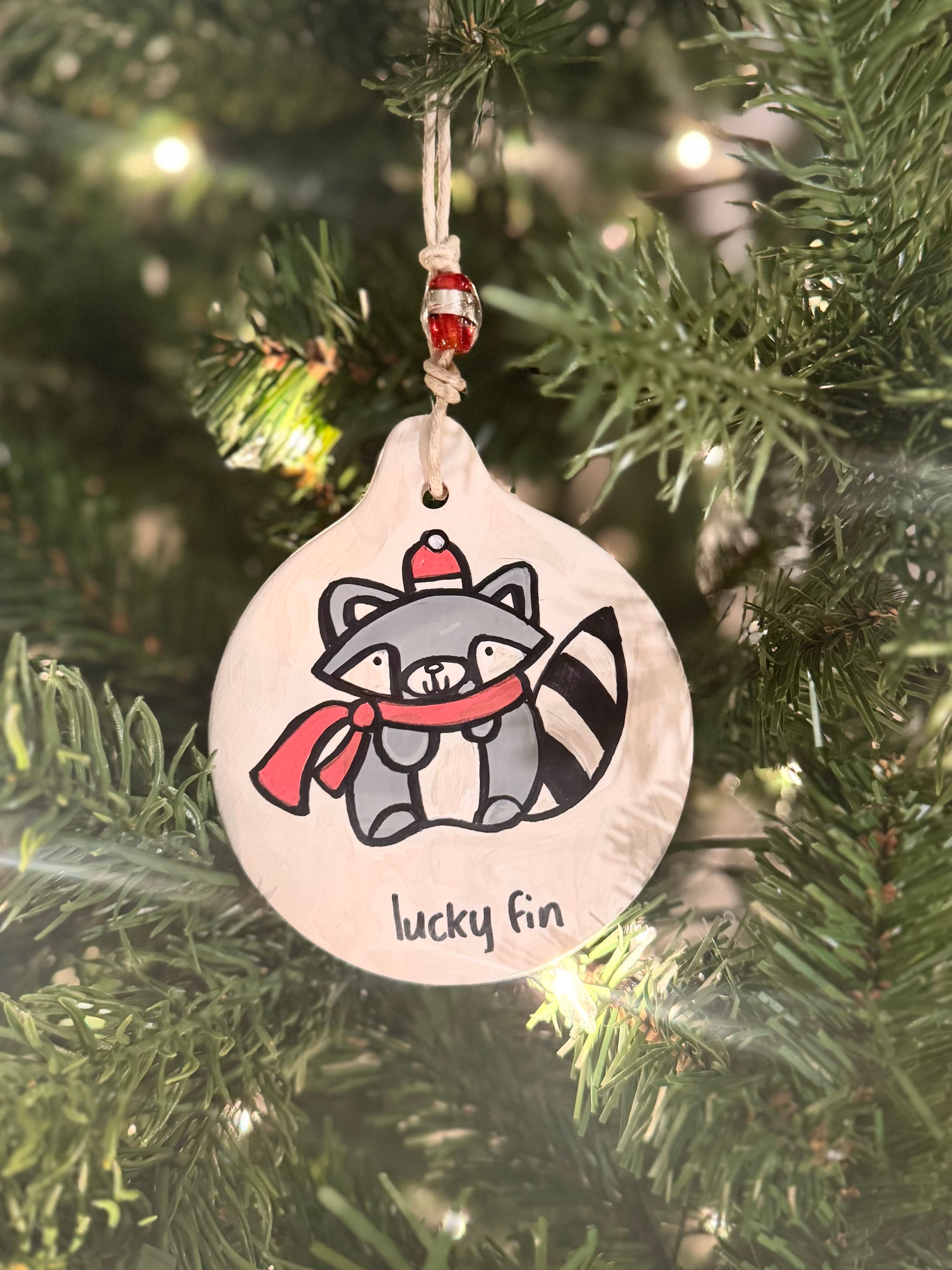 *ON SALE*  2025 Raccoon Ornament (Was $30) LFP-2025