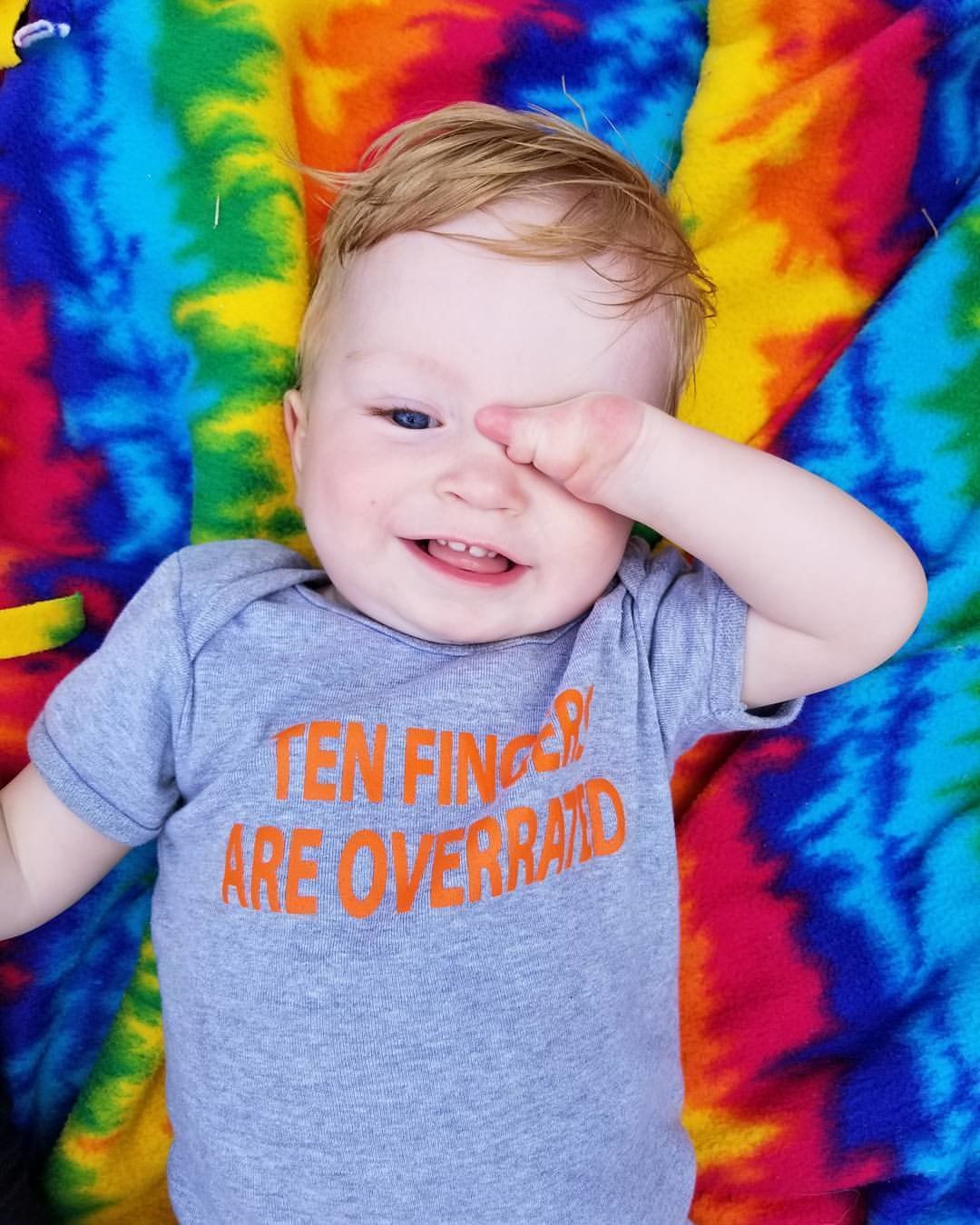 Ten Fingers Are Overrated-Baby Onesie TFAO-Onesie