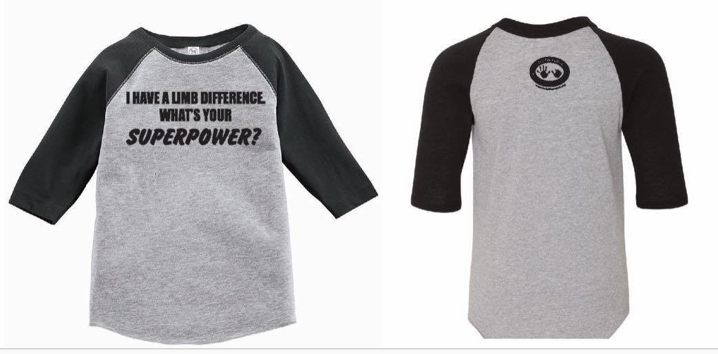 ***ON SALE***Youth "What's Your Superpower?"  3/4 Sleeve