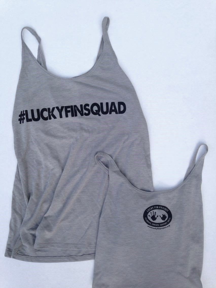 ***ON SALE***Women's Slouchy #LUCKYFINSQUAD Tank WCST