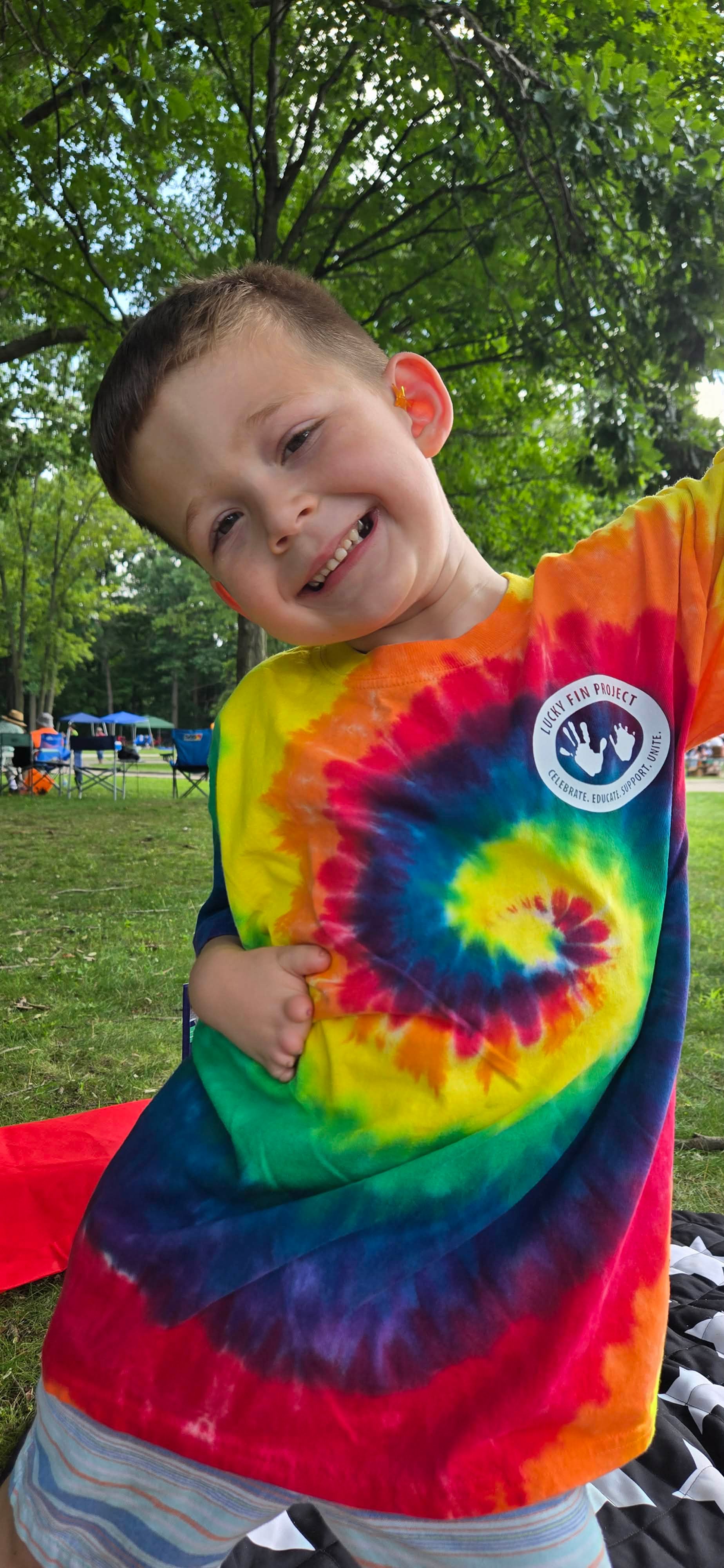 Youth  Rainbow Tide Tie Dye T-shirt YTH-RBT