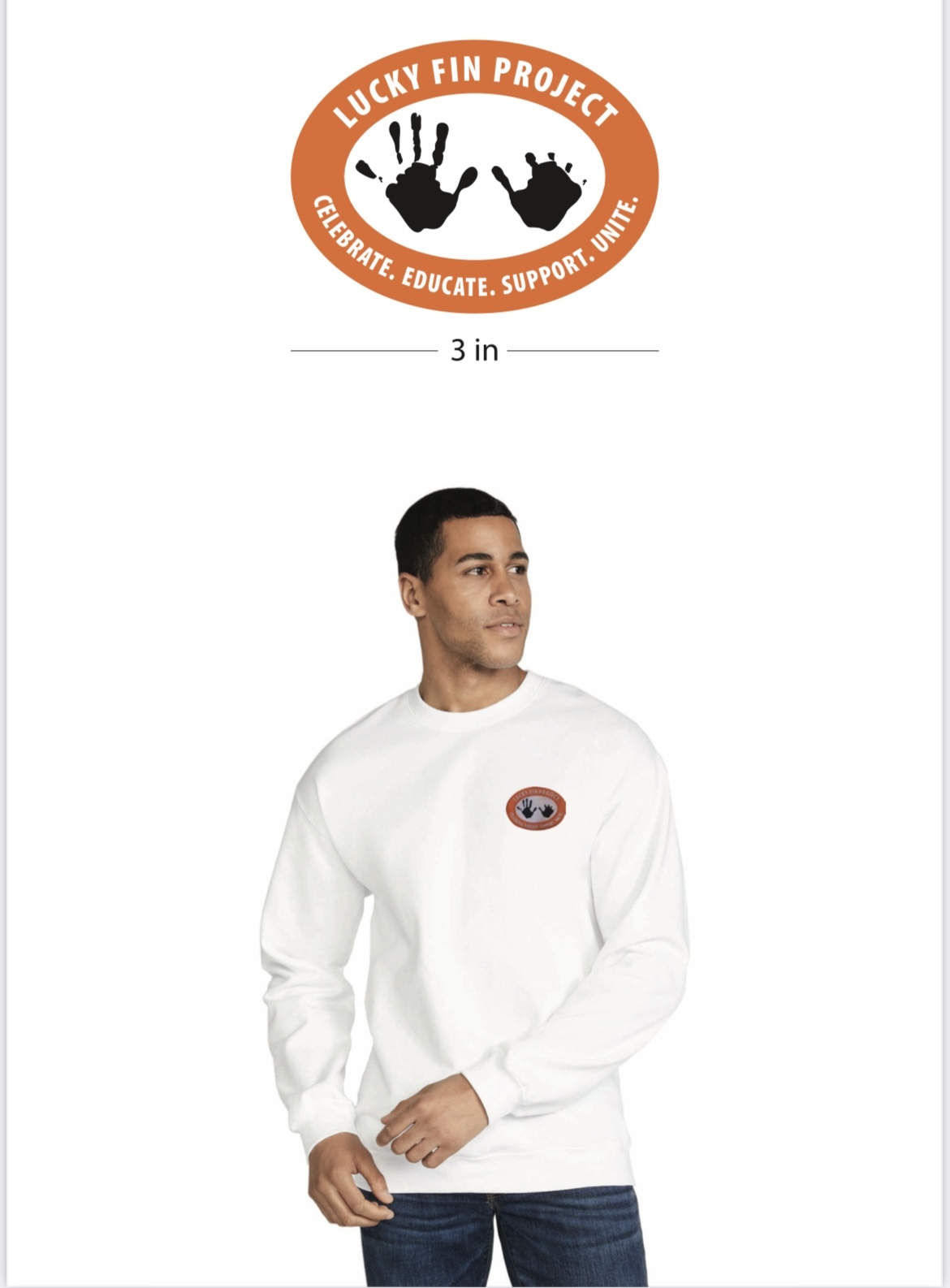 Unisex Embroidered Logo Pullover Sweatshirt