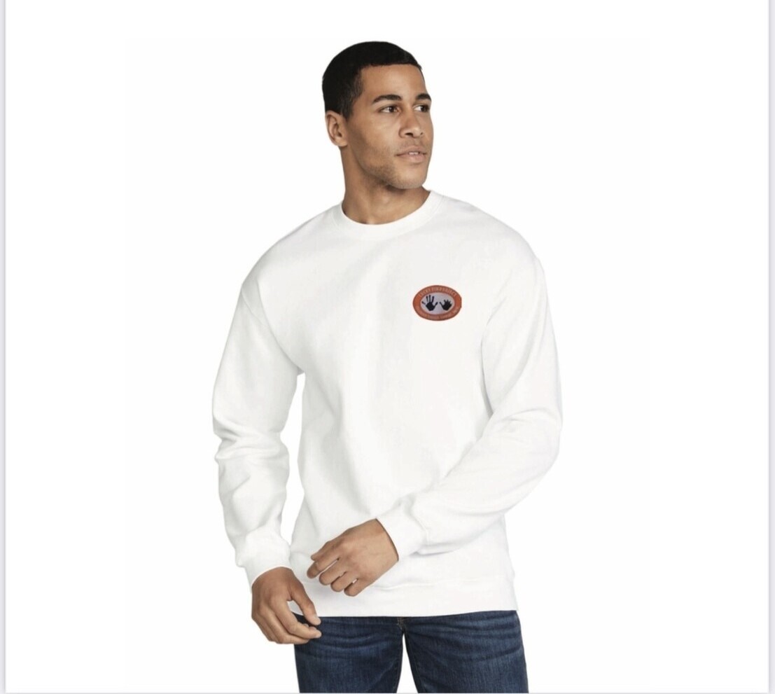 Unisex Embroidered Logo Pullover Sweatshirt