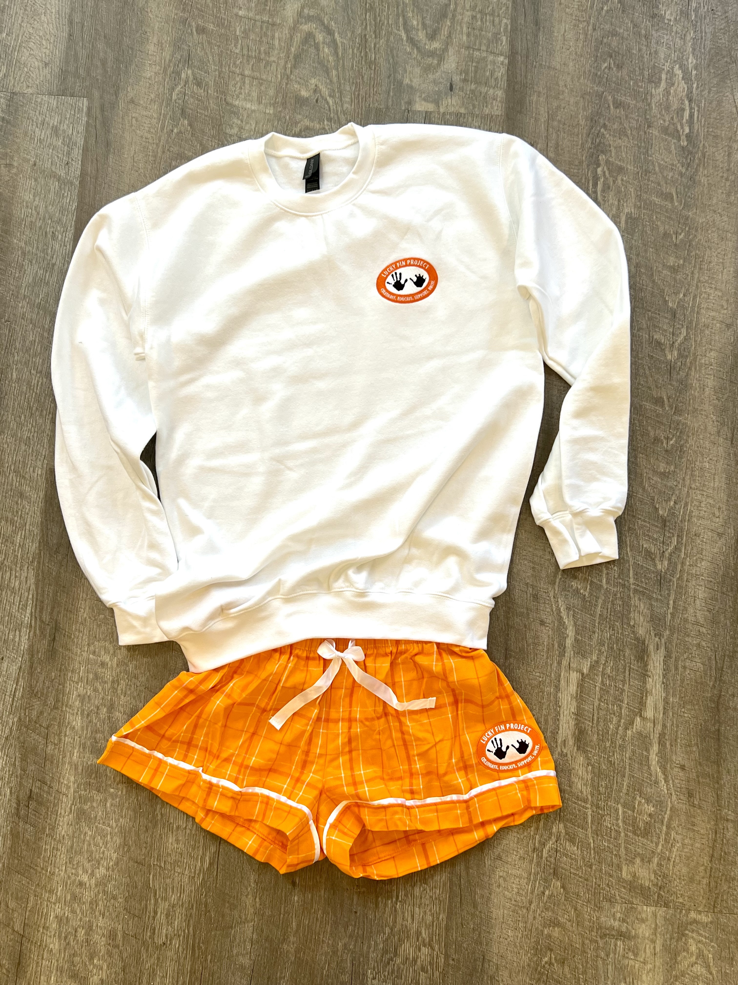 Unisex Embroidered Logo Pullover Sweatshirt