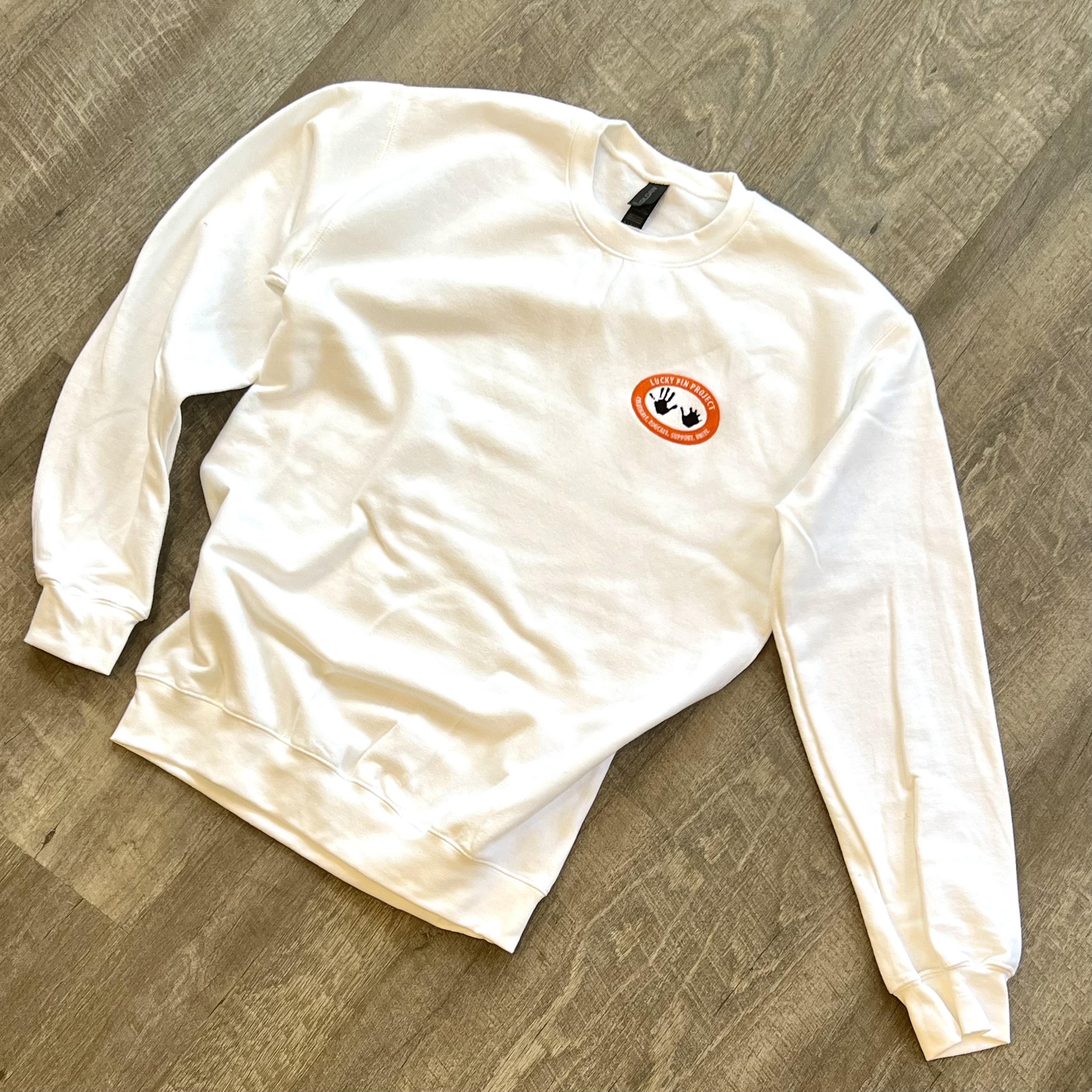 Unisex Embroidered Logo Pullover Sweatshirt