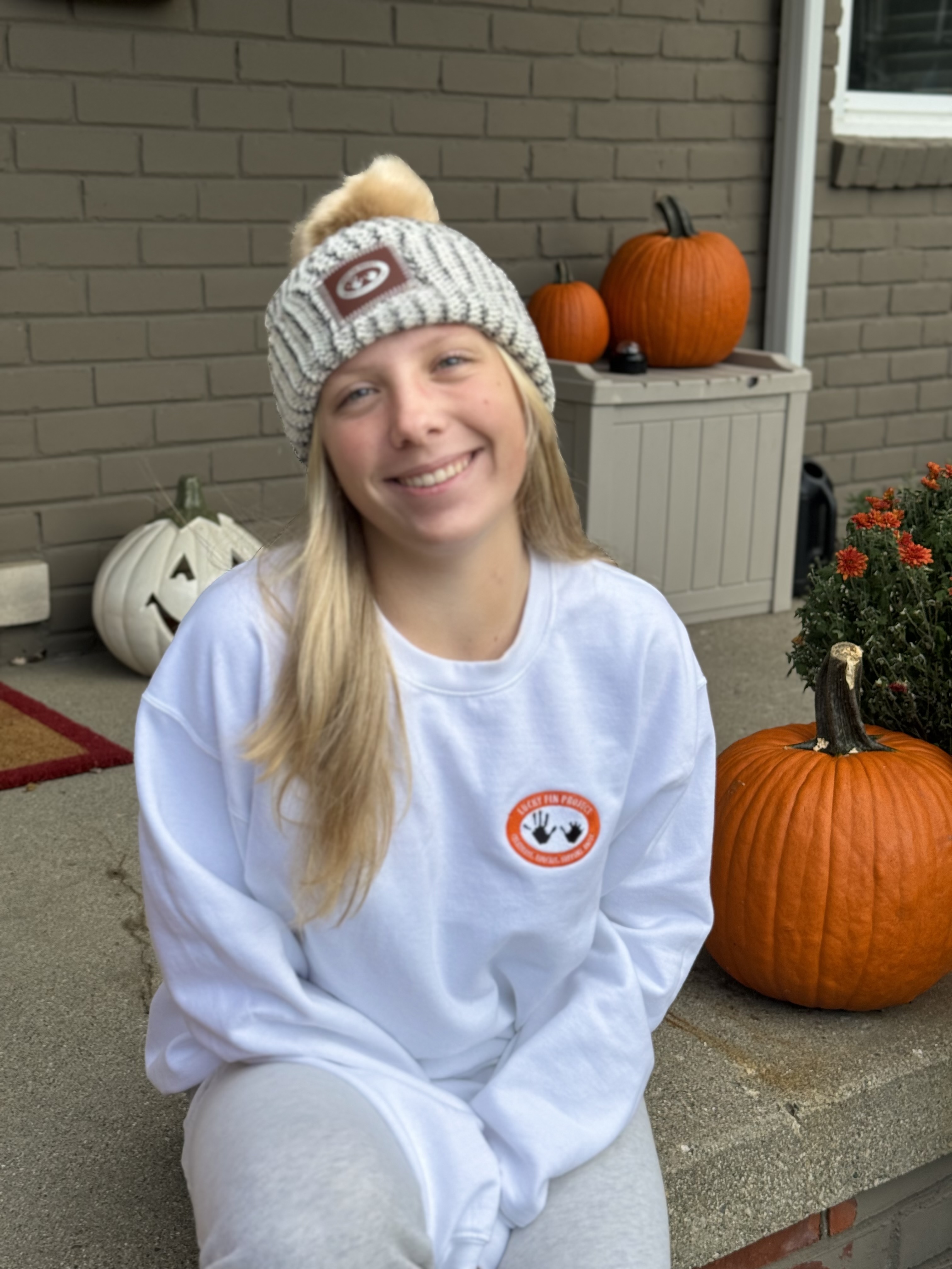 Unisex Embroidered Logo Pullover Sweatshirt