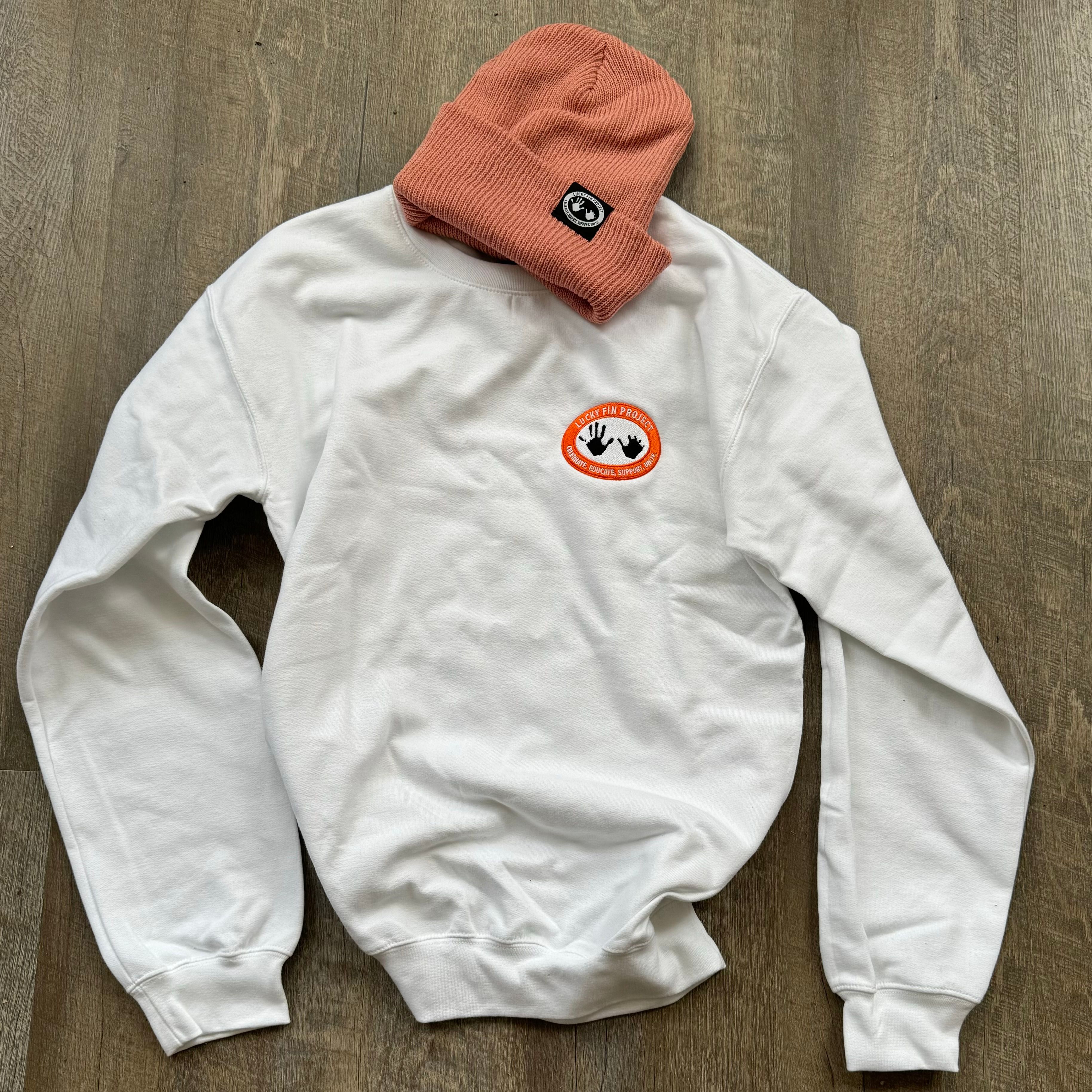Unisex Embroidered Logo Pullover Sweatshirt