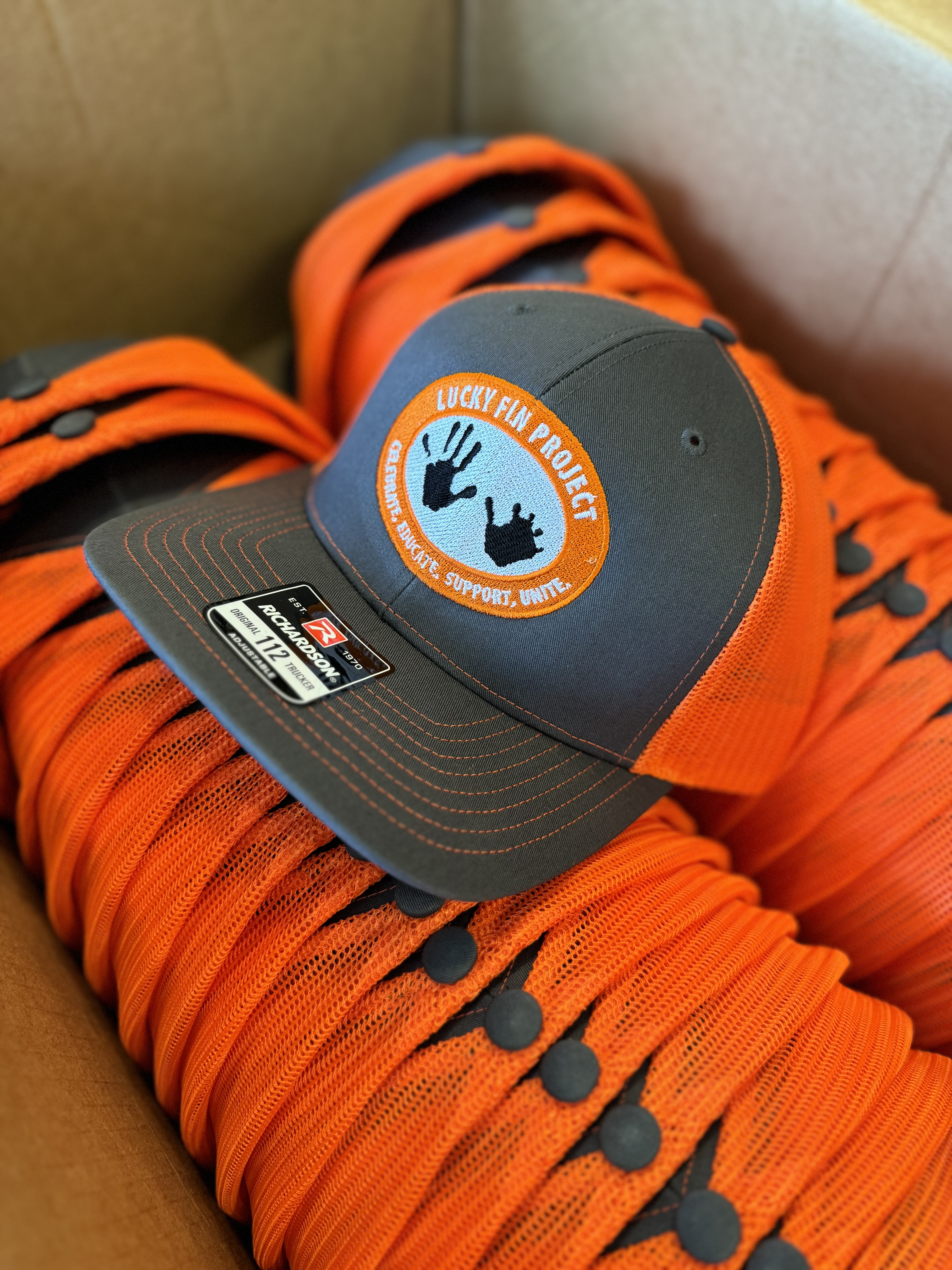 Lucky Fin Logo SnapBack Trucker Hat