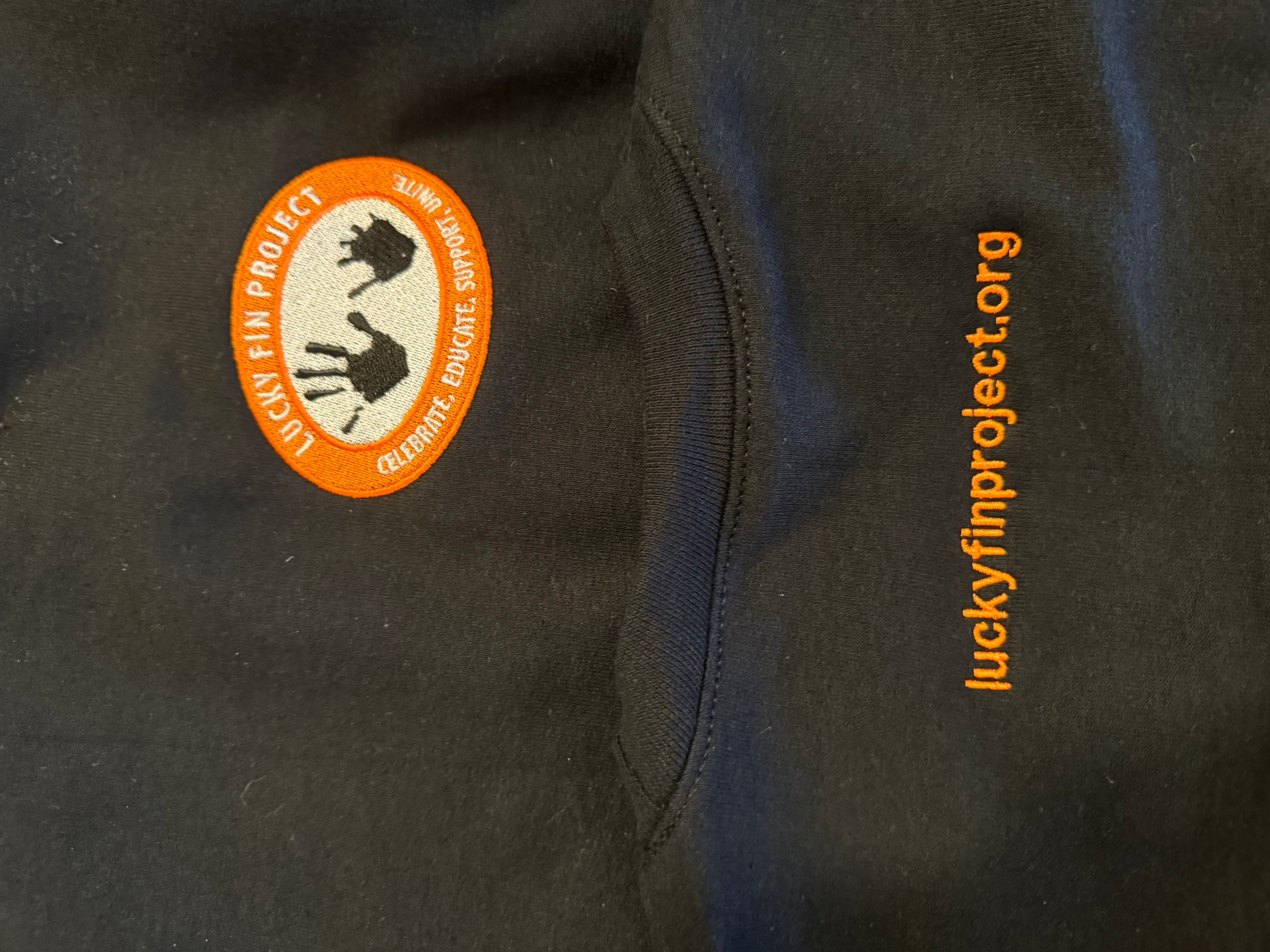 Unisex Embroidered Logo Pullover Sweatshirt Black