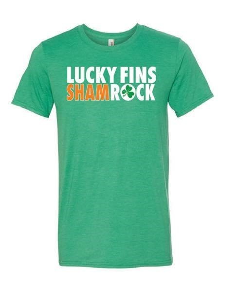 LIMITED EDITION YOUTH Lucky Fins ShamRock" T-Shirt