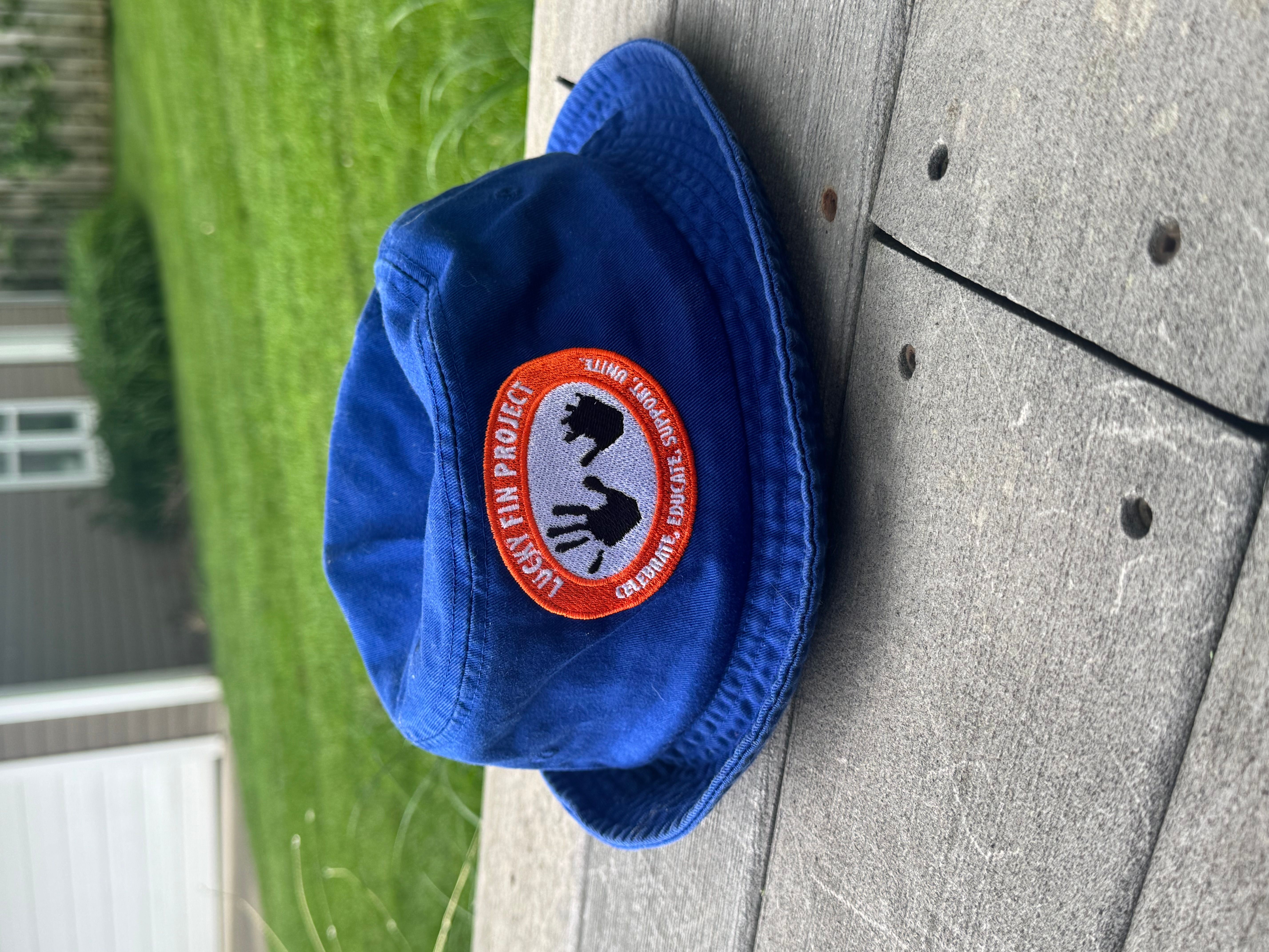 Embroidered Logo Bucket Hat (royal blue) LFP-BKBL