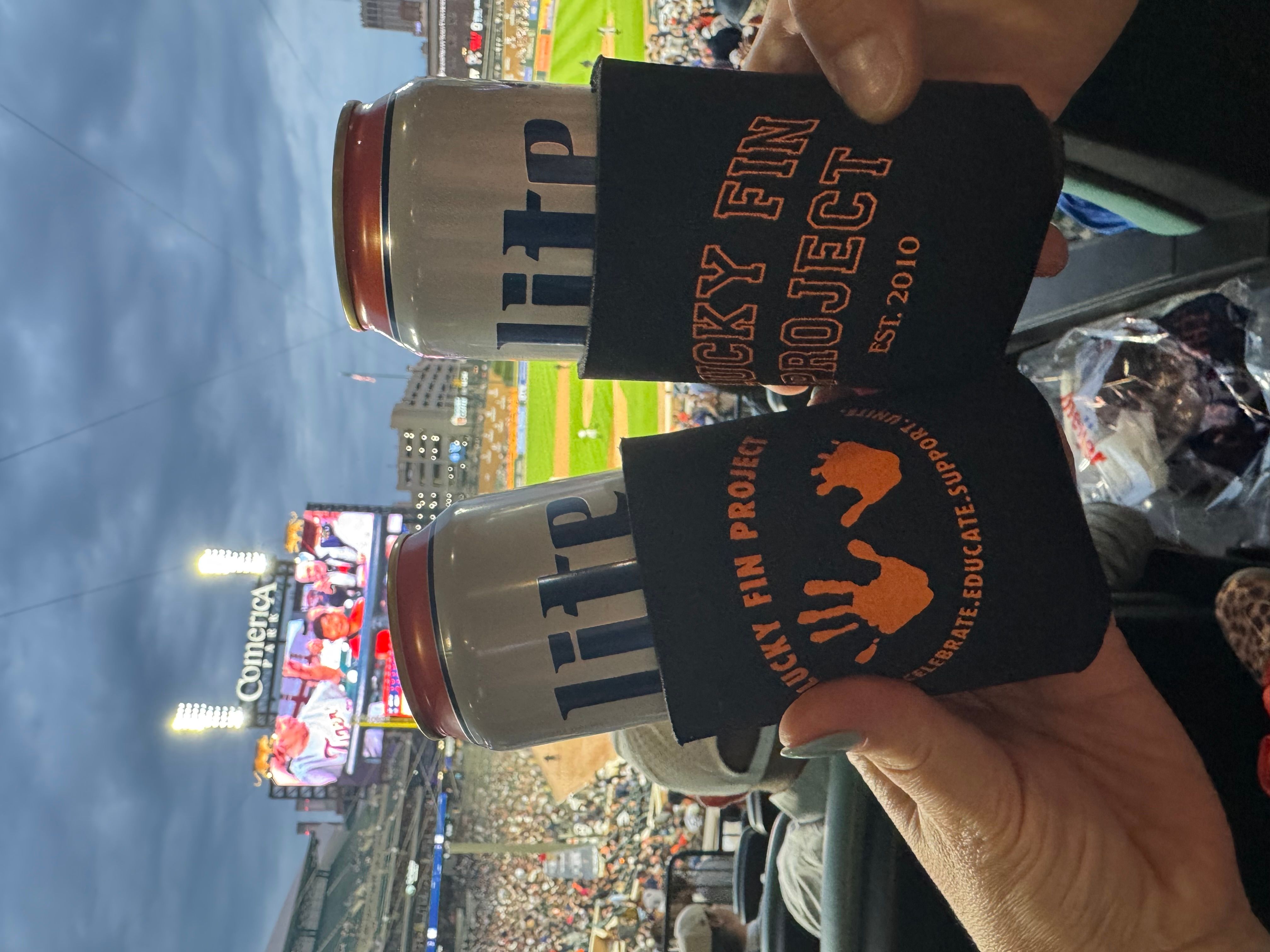 *Limited Edition Design* Lucky Fin Can Koozie (black)