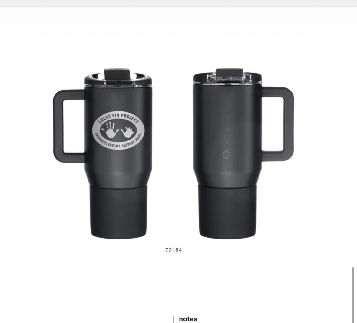 *NEW* HydroJug 20 oz Traveler - BLACK