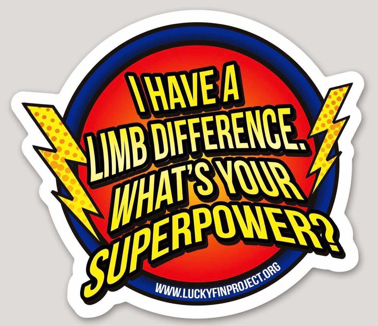 Super Power 4.43" x 3.00" Die-Cut Bumper Sticker SPWR-BUMP