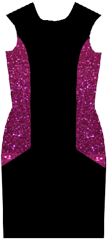 robe paillette rose