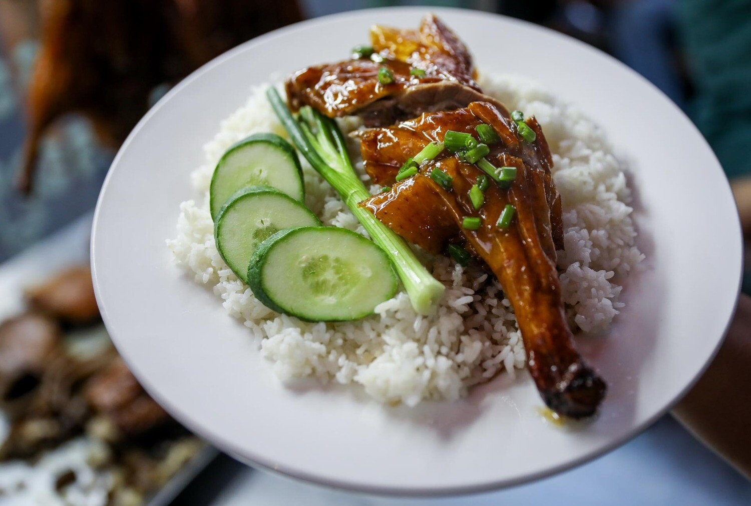 បាយទាខ្វៃ (Roasted Duck Rice)