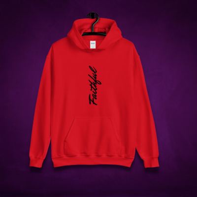 Faithful Unisex Hoodie black print