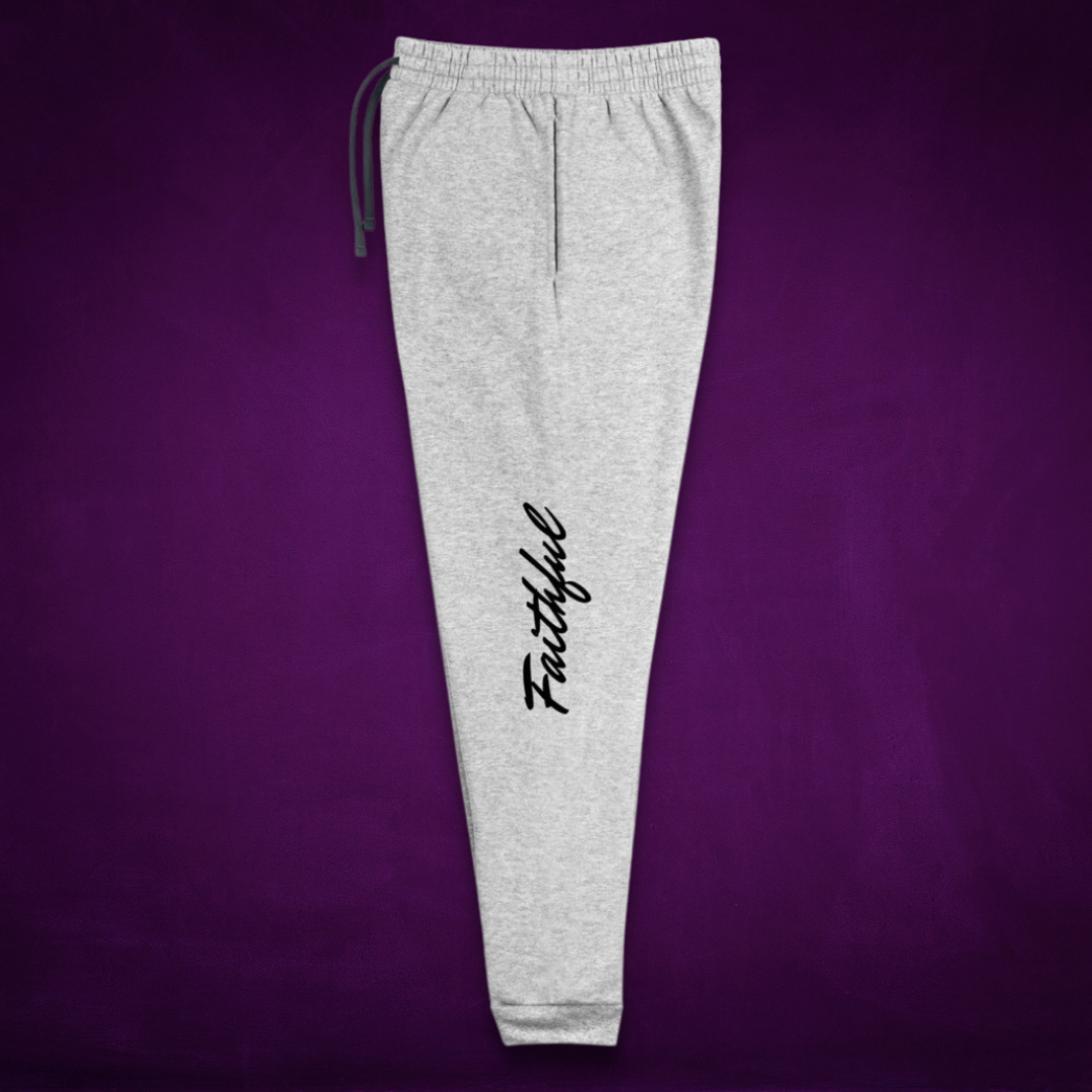 Faith Unisex Joggers black print 