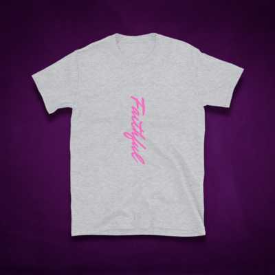 Faithful Short-Sleeve Unisex T-Shirt (pink print)