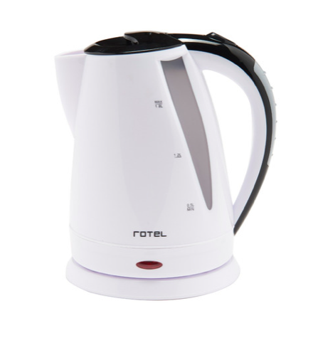 JARRA ELECTRICA BLANCA CON VISOR 1.8L KK-810 A ROTEL