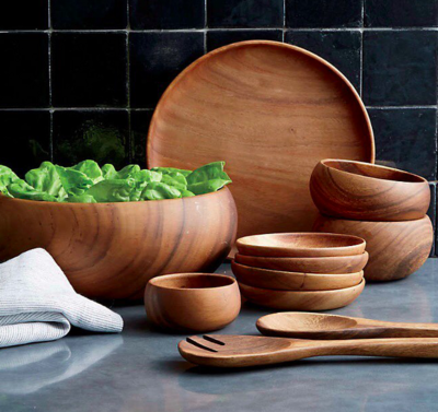 Madera y rattan