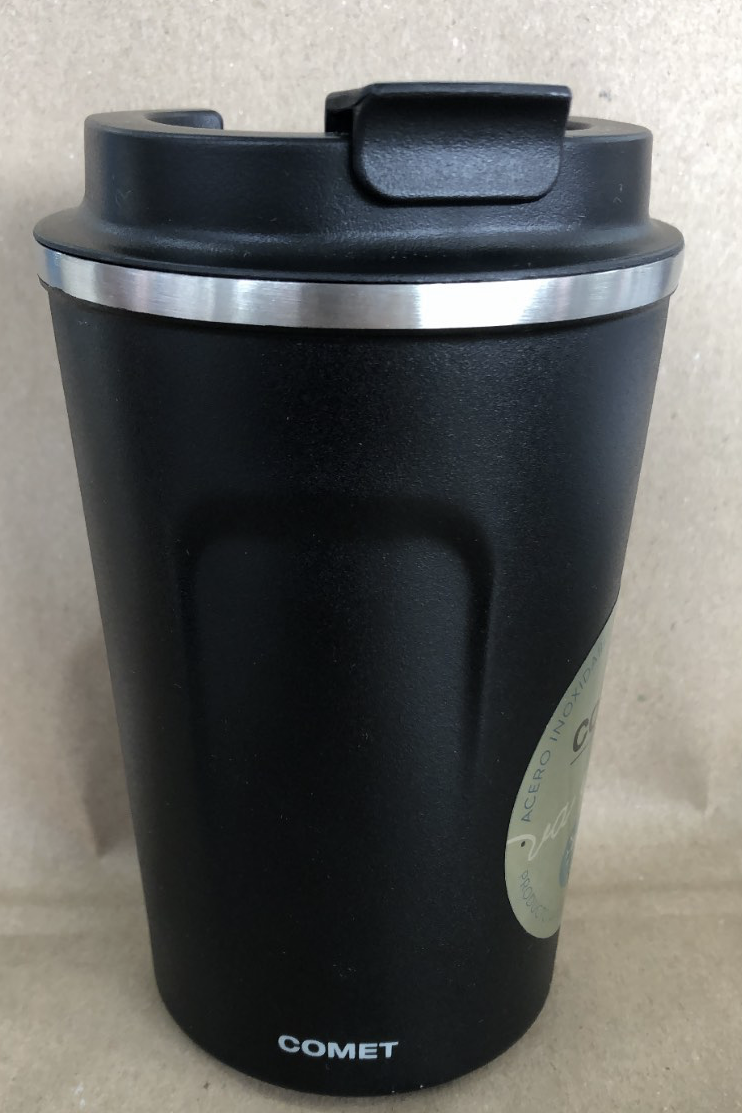 VASO TERMICO DOBLE PARED 380ML NEGRO COMET