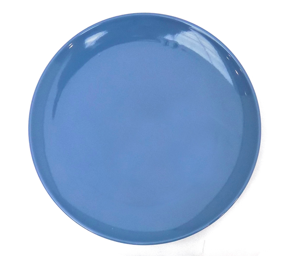 PLATO MESA 28CM VIDRIADO AZUL SELECTA