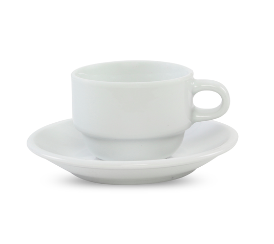 TAZA DE CAFE 100ML APILABLE C/P PORCELANA SELECTA