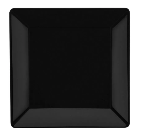 LOZA OXFORD PLATO LLANO CUADRADO NEGRO 2006