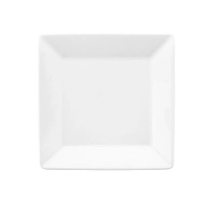 LOZA OXFORD PLATO POSTRE CUADRADO 20X20 BLANCO LIN 2000