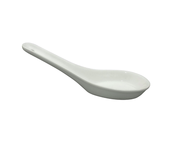 CUCHARA CERAMICA CANAPE 14 4.5CM BLANCA