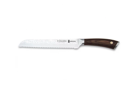 CUCHILLO PAN 19CM SAKURA  3 CLAVELES