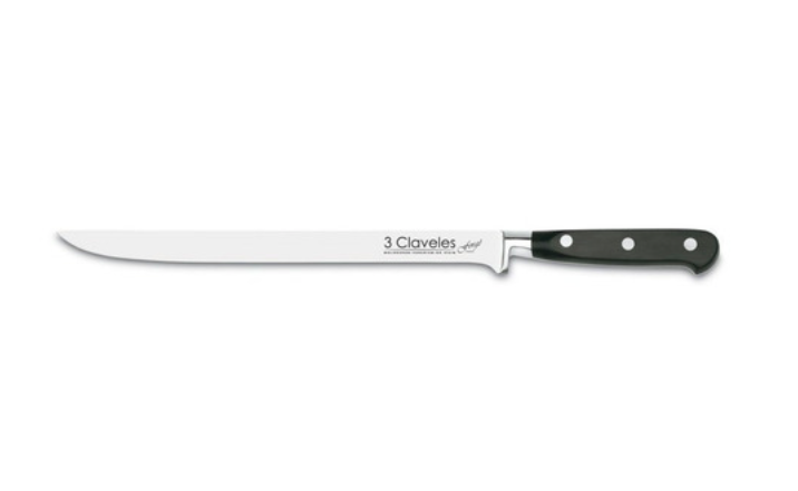 CUCHILLO JAMONERO 25CM FORGE 3 CLAVELES