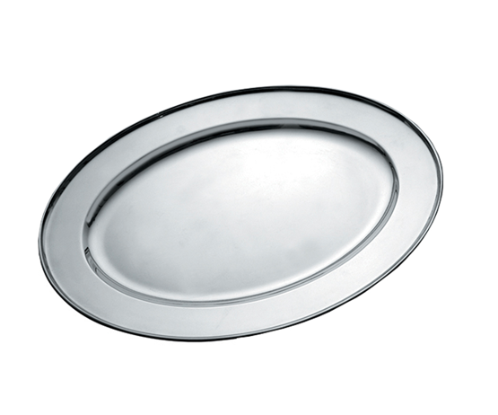 FUENTE OVAL LLANA 30CM ACERO INOXIDABLE SELECTA