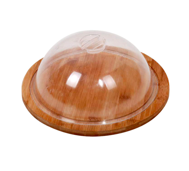 QUESERA MADERA BAMBOO 25CM  SELECTA