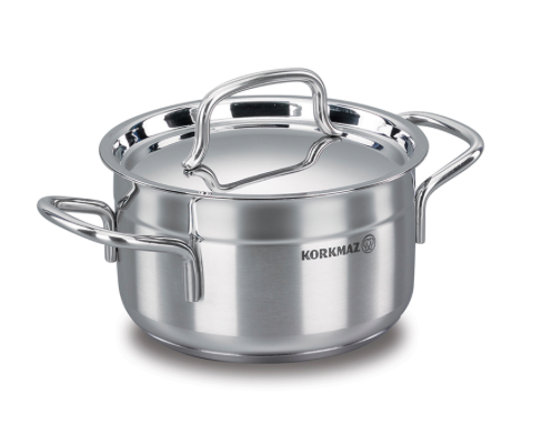 OLLA ACERO INOX 5.5LT 24X12 ALFA KORKMAZ