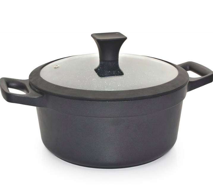 CACEROLA 24 CM CUORI NERO