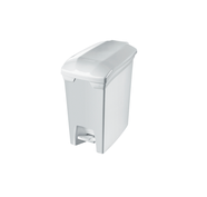 BASURERO C/PEDAL 50LTS BLANCO