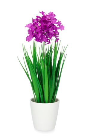 FLOR C/MACETA CERAMICA 7x27 VIOLETA